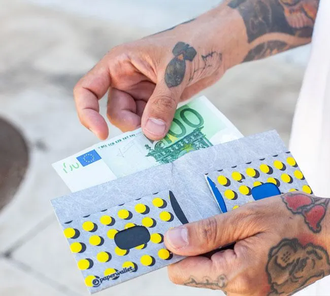 Yellow Dots | RFID Slim Wallet