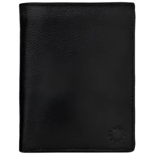 Yoshi Traditional Extra Capacity Black Leather Wallet