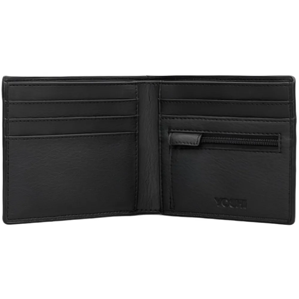Yoshi Vegan Leather Bookworm Black Wallet