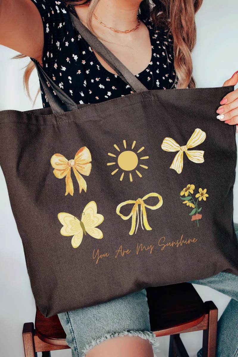 You Are My Sunshine Canvas Jumbo Tote