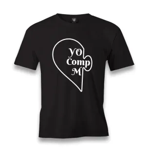You Complete Me Left - Black Men's Black Tshirt