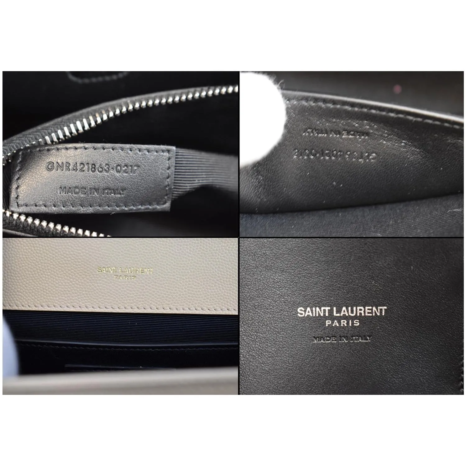 YVES SAINT LAURENT Baby Sac de Jour Grained Leather Tote Bag Black