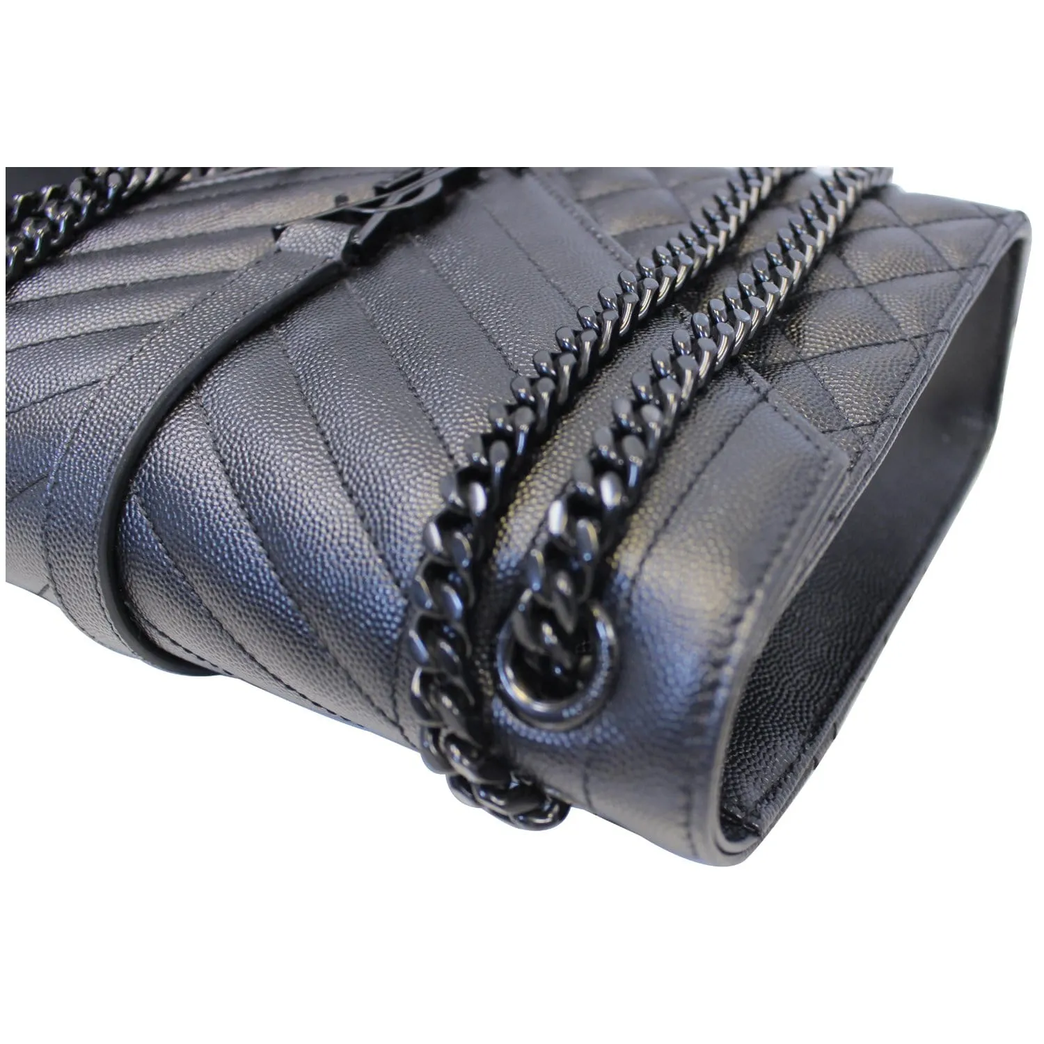 YVES Saint Laurent Envelope Medium Chain Shoulder Bag Black