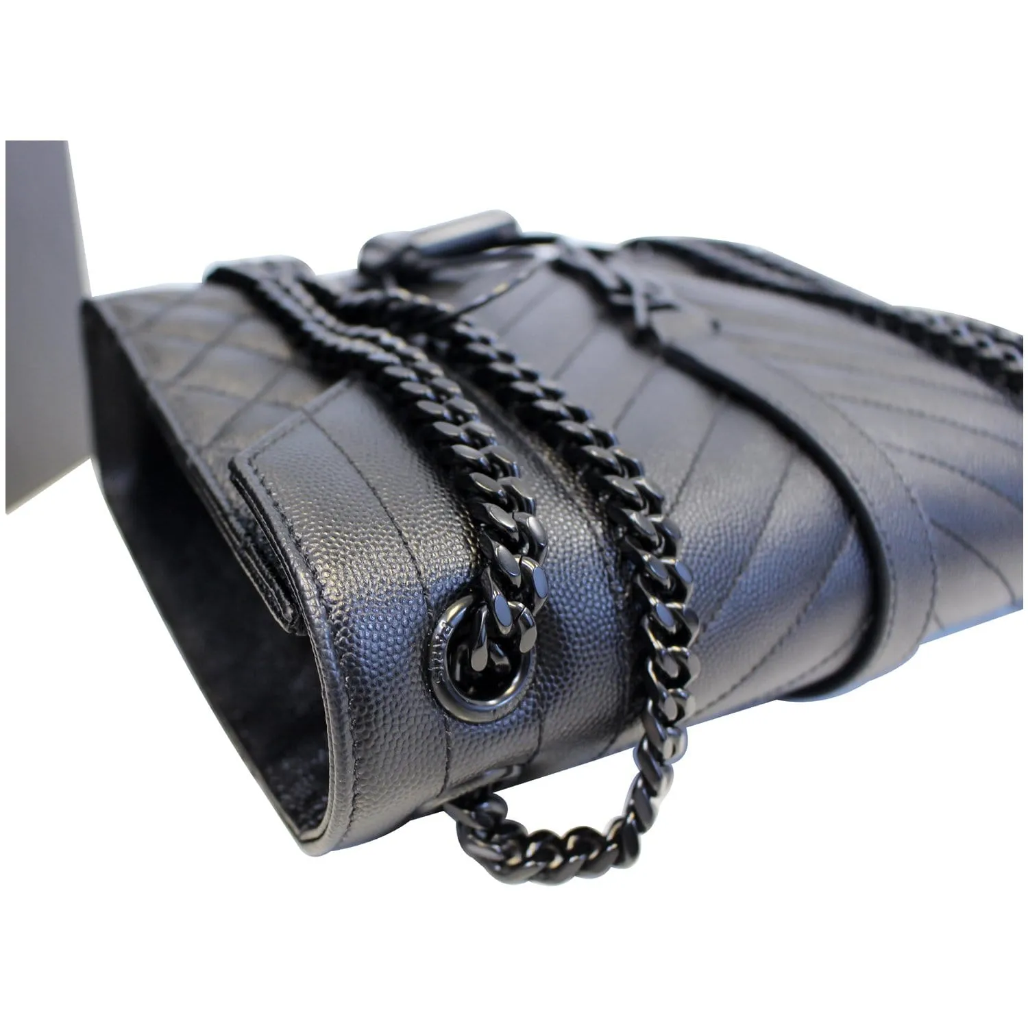 YVES Saint Laurent Envelope Medium Chain Shoulder Bag Black